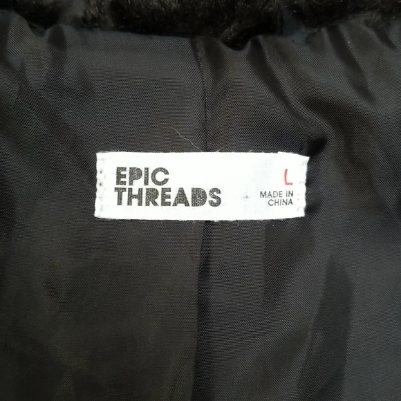 🪷4/$20🪷 Macy's Kids Epic Threads Girls Black Faux Fur White Star … - Picture 5 of 17